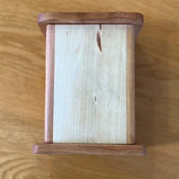 Tzedakah Charity Box Olive / Sapele / Cherry Hardwoods HandCrafted Star of David - Picture 7 of 9